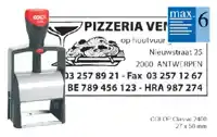 TEKSTSTEMPEL COLOP HEAVY DUTY 2400