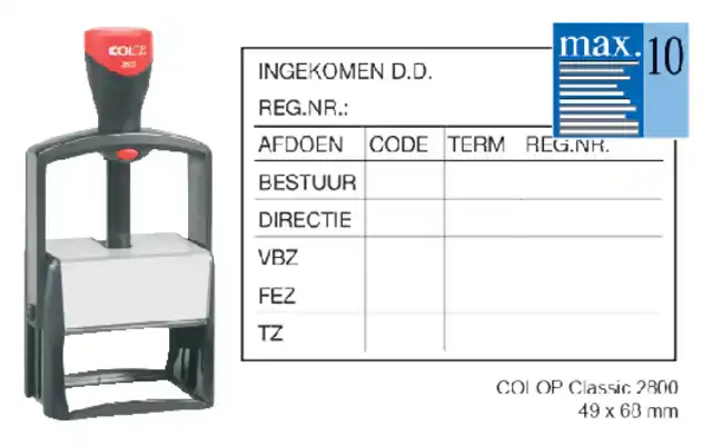 TEKSTSTEMPEL COLOP HEAVY DUTY 2800