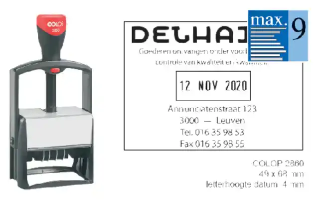 STEMPEL COLOP HEAVY DUTY 2860