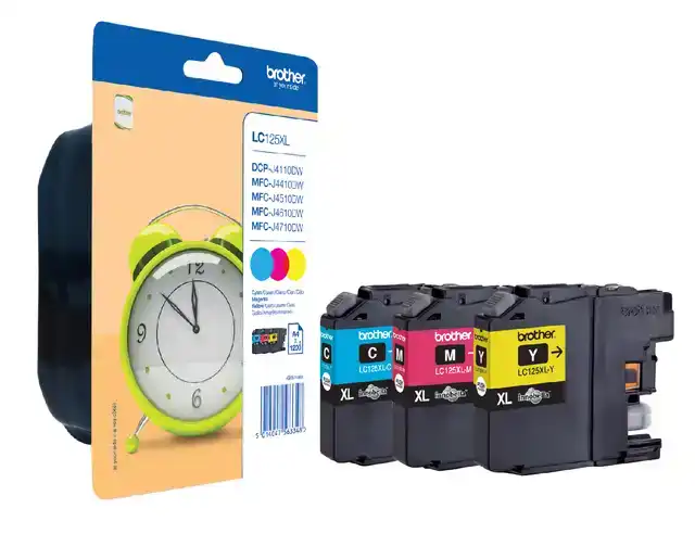 INKTCARTRIDGE BROTHER LC-125XLRBWBP 3