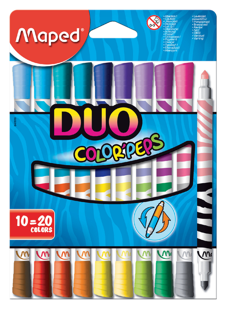 VILTSTIFT MAPED COLOR'PEPS DUO COLORS