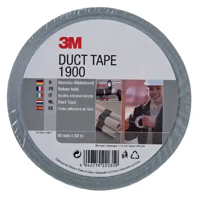 DUCT TAPE 3M 1900 50MMX50M ZILVER
