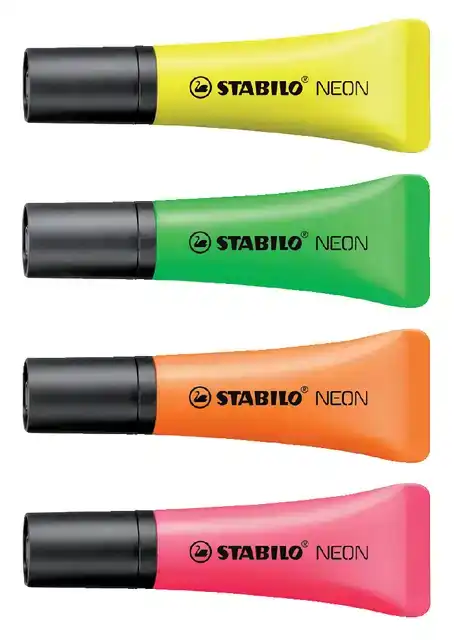 MARKEERSTIFT STABILO 72/24 NEON GEEL