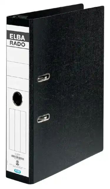 HANGORDNER ELBA RADO 75MM KARTON ZWART