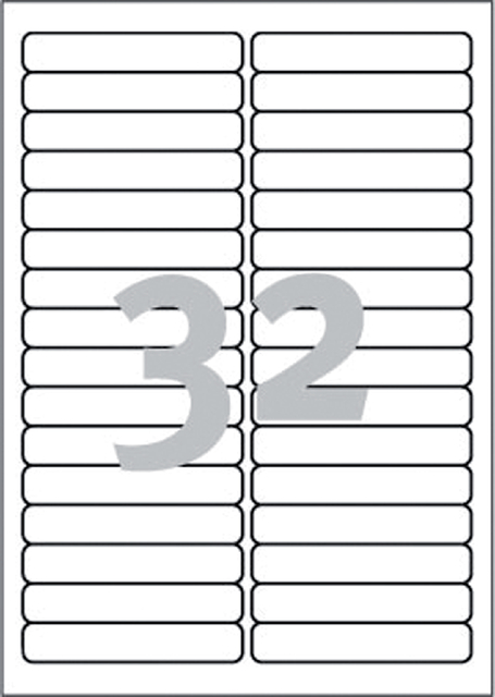 ETIKET AVERY L6031REV-25 96X16.9MM WIT