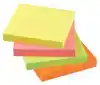 MEMOBLOK QUANTORE 76X76MM STICKY NEON