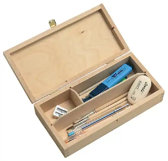 TEKENDOOS 25X12.5X6.5CM 3 VAKKEN
