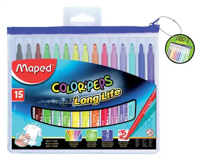 VILTSTIFT MAPED COLORPEPS LONG LIFE SET