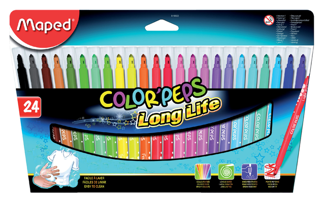 VILTSTIFT MAPED COLORPEPS LONG LIFE SET