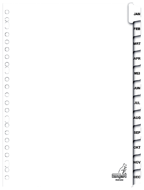 TABBLAD KANGARO 23R PK412JM 12 DELIG
