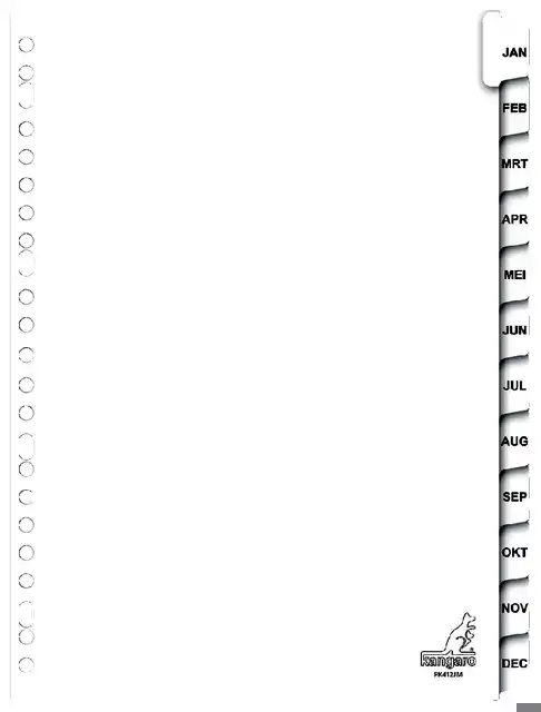 TABBLAD KANGARO 23R PK412JM 12 DELIG