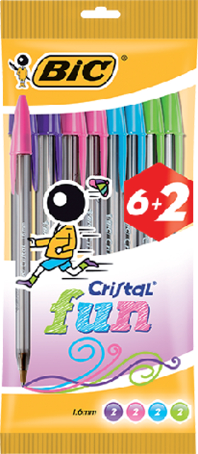 BALPEN BIC CRISTAL FUN L ASSORTI