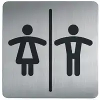 INFOBORD PICTOGRAM DURABLE VIERKANT WC