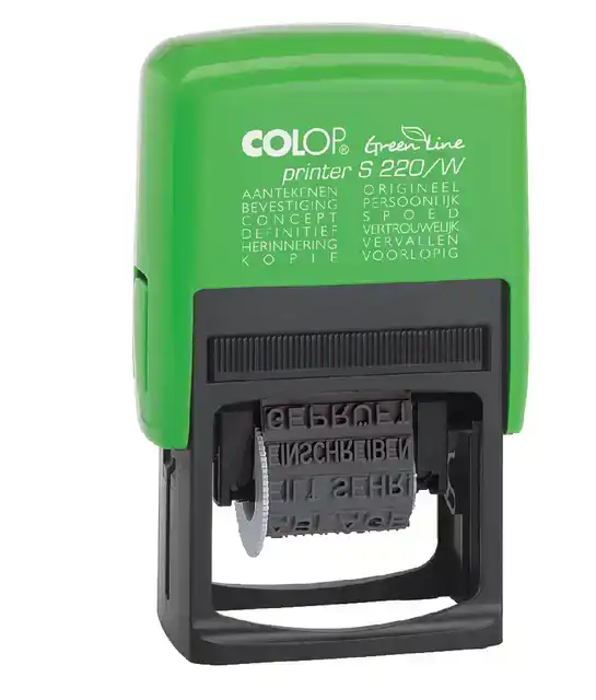 TEKSTSTEMPEL COLOP PRINTER S 220W GREEN
