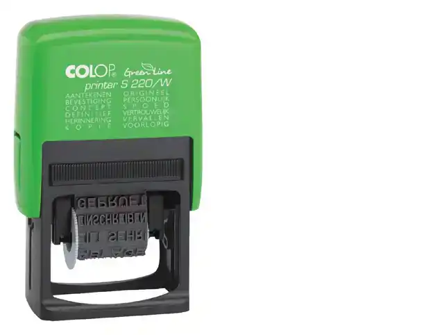 TEKSTSTEMPEL COLOP PRINTER S 220W GREEN