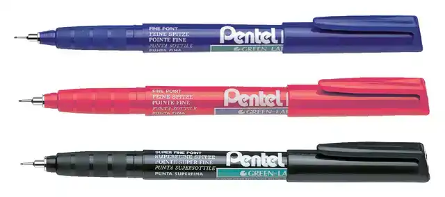 FINELINER PENTEL NMF50 F BLAUW