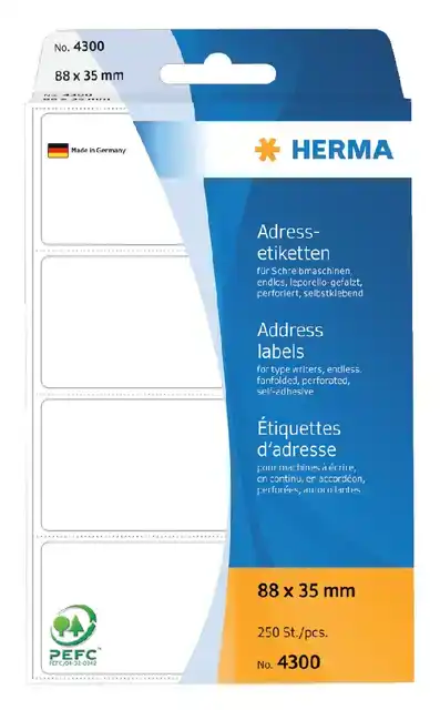 ETIKET HERMA ADRES 4300 88X35MM