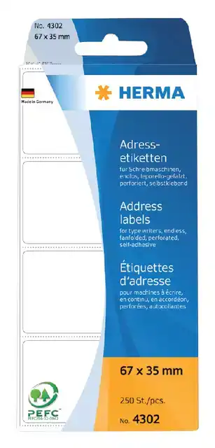 ETIKET HERMA ADRES 4302 67X35MM