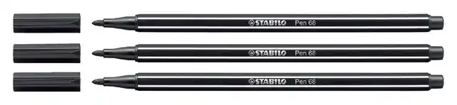 VILTSTIFT STABILO PEN 68/46 M ZWART