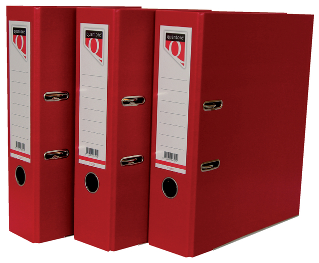 ORDNER QUANTORE A4 80MM PP ROOD