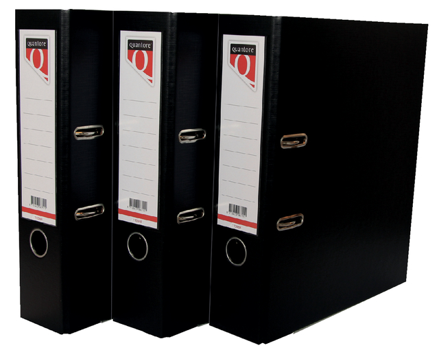 ORDNER QUANTORE A4 80MM PP ZWART