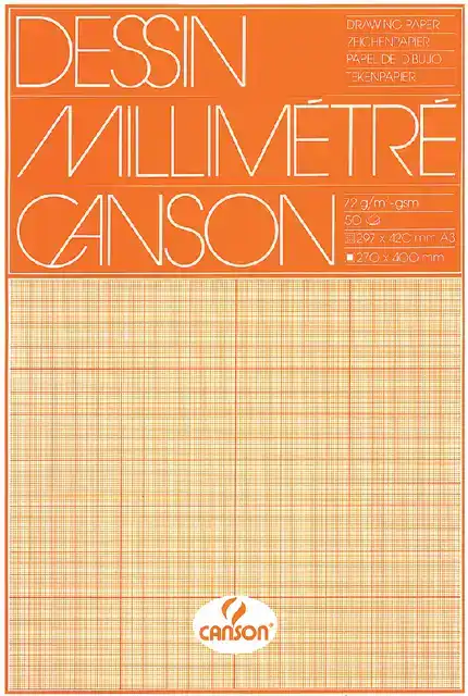 MILLIMETERPAPIER CANSON BRUINGEEL