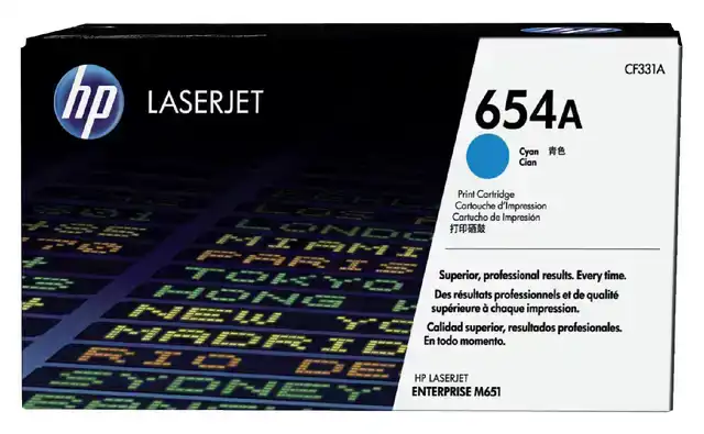 TONERCARTRIDGE HP CF331A 654A BLAUW