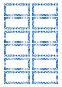 ETIKET HERMA 3742 KEUKEN BLAUW