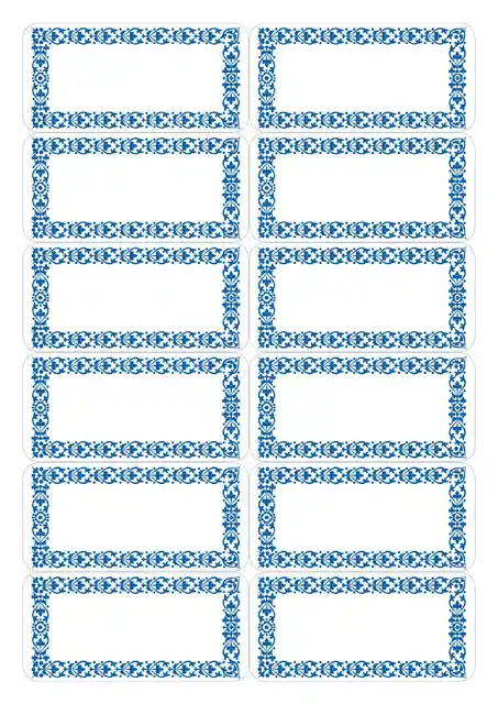 ETIKET HERMA 3742 KEUKEN BLAUW