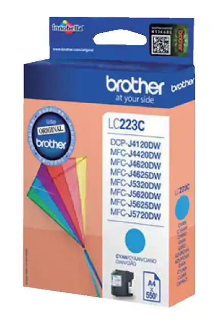 INKTCARTRIDGE BROTHER LC-223C BLAUW