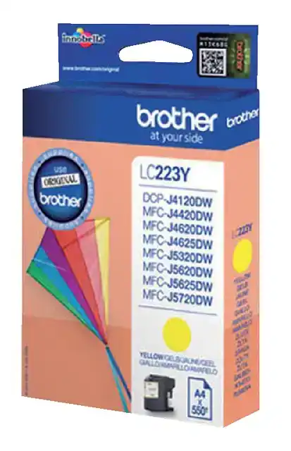 INKTCARTRIDGE BROTHER LC-223Y GEEL