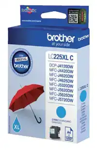 INKTCARTRIDGE BROTHER LC-225XLC BLAUW