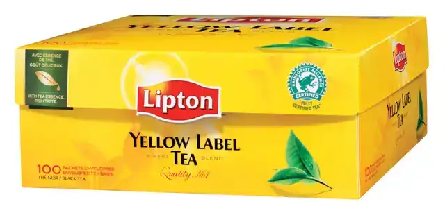 THEE LIPTON YELLOW LABEL ZONDER ENVELOP