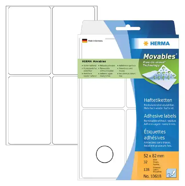 ETIKET HERMA 10618 52X82MM
