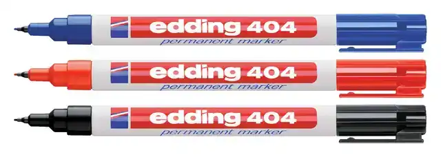 VILTSTIFT EDDING 404 ROND 0.75MM ZWART
