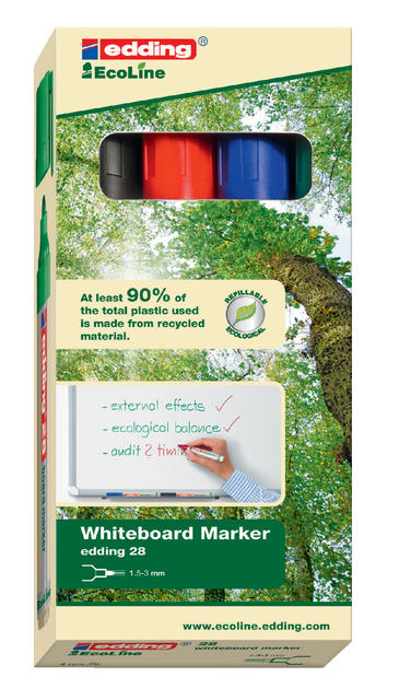 WHITEBOARDMARKER EDDING 28 ECO ROND