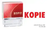 TEKSTSTEMPEL COLOP 20 KOPIE ROOD