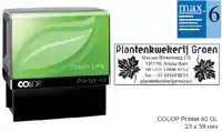 TEKSTSTEMPEL COLOP PRINTER 40 GREEN