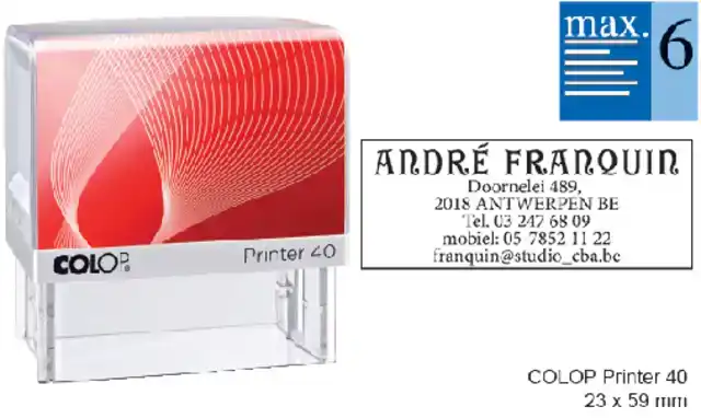 TEKSTSTEMPEL COLOP PRINTER 40