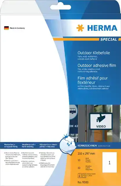 ETIKET HERMA 9500 A4 210X297MM 10ST