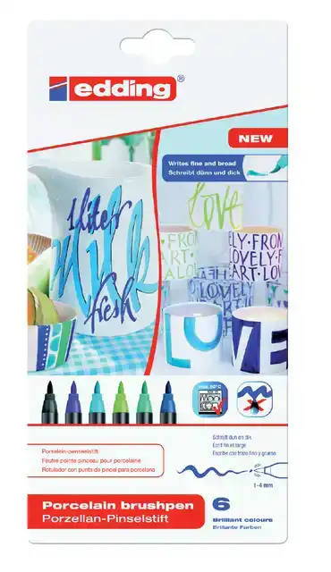 BRUSHPEN EDDING 4200 PORSELEIN KOELE