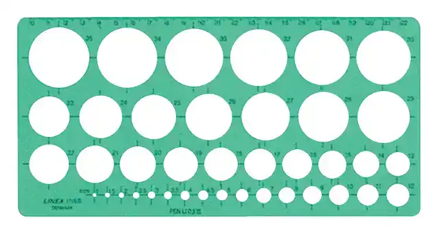 CIRKELSJABLOON LINEX 39CIR GRN