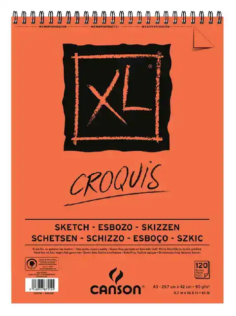 SCHETSPAPIER CANSON XL SKETCH 90GR A3