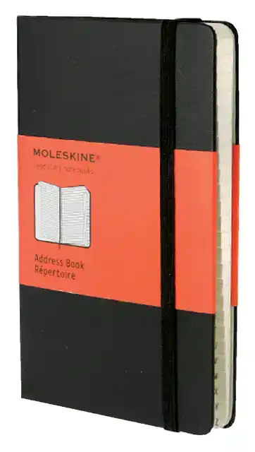 ADRESBOEK MOLESKINE POCKET 90X140MM