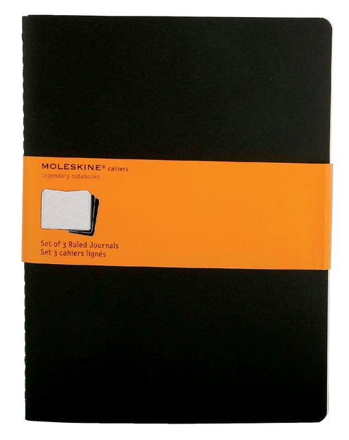 SCHRIFT MOLESKINE 190X250MM LIJN 240PAG