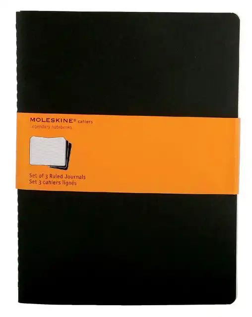 SCHRIFT MOLESKINE 190X250MM LIJN 240PAG