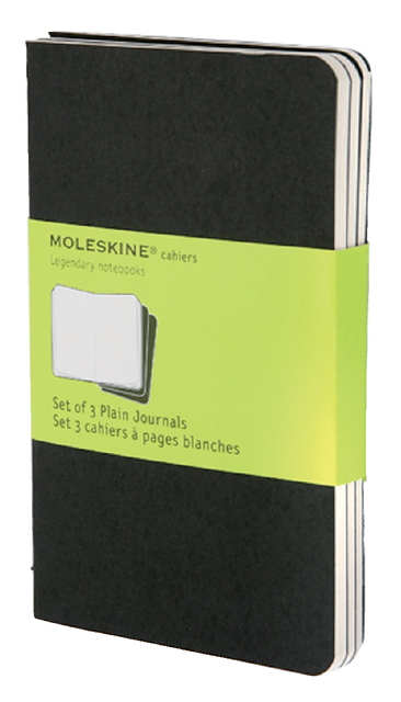 SCHRIFT MOLESKINE 90X140MM BLC 240PAG