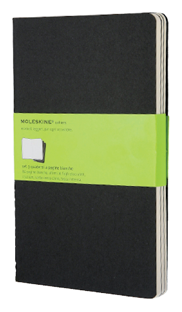 SCHRIFT MOLESKINE 130X210MM BLC 160PAG
