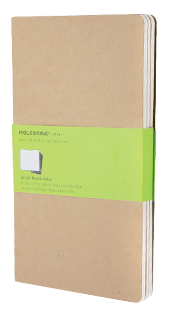 SCHRIFT MOLESKINE 130X210MM BLC 160PAG