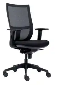 BUREAUSTOEL EUROSEATS CURVE 001 ZWART